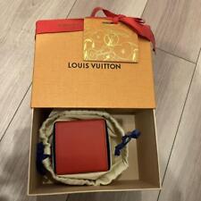 Rare Louis Vuitton Monogram Cube Square Jewelry Case Pouch Used VG JP picture