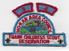 Mo-Kan Area Council, Frank Childress Scout Reservation  Dome / Hat Shaped Patch picture