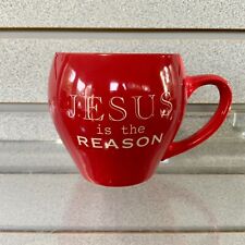 💥Jesus Is The Reason RED 💥 Medium Coffee Mug Tea Cup 💥 picture