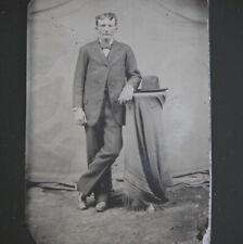 Antique 1870s Tintype Victorian OLD WEST Western Frontier  picture