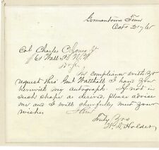 Clipped Signature Confederate Colonel & Congressman William D Holder Gettysburg picture