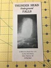 Vintage Travel Brochure Beautiful Spectacular Thunder Head Underground Falls  picture