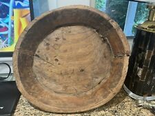Rare Fantastic Rustic  Wooden Bowl  19” picture