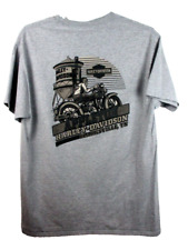 Harley Davidson Shirt Clarksville TN Appleton Racing Vintage Look Grey Men's XL picture