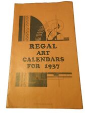 Vintage 1937 Advertising Calendar Salesman Portfolios  picture