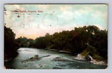 Emporia KS-Kansas, Neosho Rapids, Antique Vintage c1908 Souvenir Postcard picture