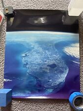 Rare 1980's Florida From Space A Shuttle Eye View Glossy Poster 20