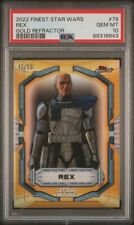2022 Topps Star Wars Finest Gold Refractor /50 Rex #79 PSA 10 picture