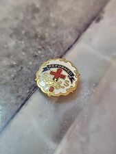 Nice Vintage USA Sunday School Cross & Crown REFORMED Lapel Pin Tie Tack picture