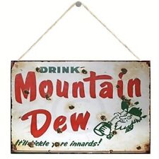 Vintage Retro Look Mountain Dew Americana Metal Sign Cola Soda Pop Wall Art 8x12 picture