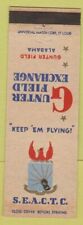 Matchbook Cover - Gunter Field Exchange AL military WWII picture