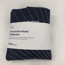 Lufthansa Premium Economy Around The World Dubai Tote Bag Amenity Kit Blue NEW picture