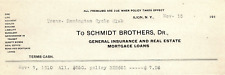 1910 ILION NY SCHMIDT BROTHERS INSURANCE REMINGTON BICYCLE CLUB BILLHEAD Z5930 picture