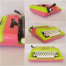 Vintage Olivetti Lettera 35 Typewriter – Pink and Mojito Green, Exclusive. picture