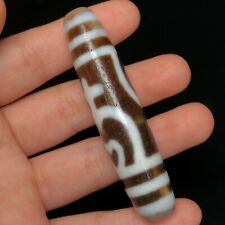 China Tibet natural AAA agate vase Totem dZi bead amulet 65-14mm L0005 picture