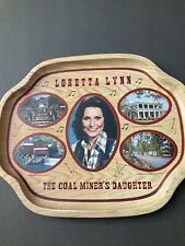Vintage Loretta Lynn Metal Tray Souvenir Coal Miner's Daughter 16