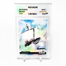 WILD SAILING (Kate) Sailboat Card 2023 GleeBeeCo Holo Paint #WLKT-L /49 picture