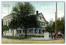 1908 Elk's Club Exterior Roadside Trees Scene Tampa Florida FL Posted Postcard picture
