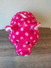 Fab Ny Piggy Bank Plush Hot Pink With Polka-dots Jumbo picture