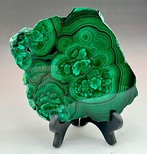 720g Natural Chrysocolla Malachite Slab Polished on Both Sides - Stunning Piece picture