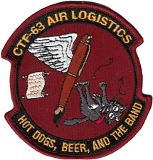 CTF-63 AIR LOGISTICS HOT DOGS, BEER, AND THE BAND PATCH picture