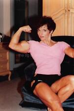 CHRISTA BAUCH 80's 90's Found Photo MUSCLE WOMAN Female Bodybuilder EN 41 46 V picture