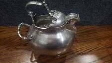VINTAGE RARE  Ornate ITALIAN PEWTER PITCHER Exposures picture