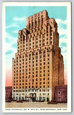 Hotel Piccadilly, New York City, New York Postcard S31028 picture