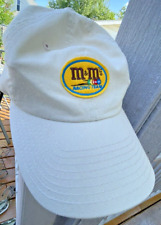 M & M''s  RACING TEAM SPORTS DESIGN 2000 WHITE ADJUSTABLE HAT picture