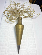 Vintage General Hardware Co. Solid Brass Plumb Bob No. 800 8 oz Made In USA picture