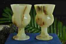 Natural Onyx Set Of Two Wine Shot Goblet In The Box №2031 picture