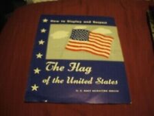 1963 HOW TO DISPLAY & RESPECT THE FLAG OF THE UNITED STATES - NAVY Brochure picture