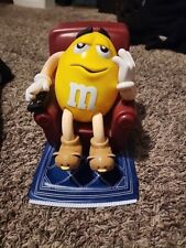 M&M Yellow Peanut Recliner Chair Candy Dispenser 1999 VINTAGE  picture