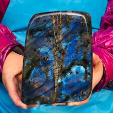 6LB Large Natural Gorgeous Labradorite Crystal Quartz Mineral Specimen heals picture