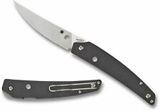 SPYDERCO Paul Alexander Ikuchi Flipper Knife S30V Plain Blade CF/G10     C242CFP picture