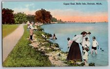 Postcard Upper End Belle Isle Detroit Michigan  B12 picture