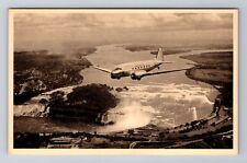 Niagara Falls via American Airlines, Transportation, Antique Vintage Postcard picture