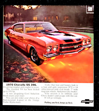 Red 1970 Chevelle SS 396 Vintage Print Ad picture