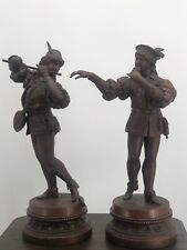 Antique Nicholas Muller-N.Muller’s Sons NY cast Metal Pair of Spelter Statues picture