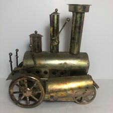 Jokiwa Music Box Copper Steam Engine -Wheel Spins To Music- Vintage Japan picture