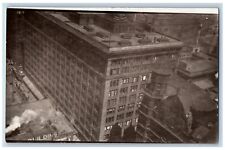 Chicago Illinois IL Postcard RPPC Photo Skyscraper Buildings Scene Cars c1910's picture