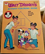 Lot of 2 Vintage Walt Disney's Activity Coloring Book & Disneyland Dot Book picture