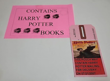 Vintage USPS  Mail Chute Tag IDAHO zip code 83813 HARRY POTTER MAIL BAG LABELS picture