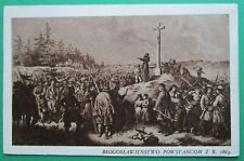 Patriotic polish postcard,   Blessing to insurgents of 1863 picture