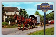 Intercourse PA-Pennsylvania, Scenic Sign General Greetings, Vintage Postcard picture