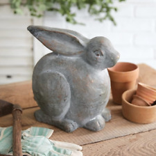 New Cottontail Rabbit Garden Statue Handcrafted Indoors or Outdoors 12