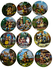 Danbury Mint Vtg MJ Hummel Little Companions Plate Collection lot of 12 picture