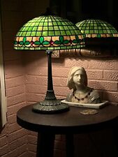 Gorgeous Antique Wilkinson Leaded Glass Lamp picture