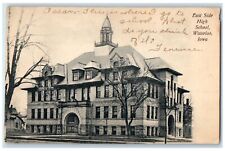 1907 East Side High School And Manual Training Building Waterloo Iowa Postcard picture