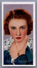 1936 Carreras Film Stars Barbara Stanwyck #32 | Original British Cigarette Card picture